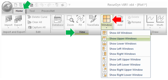 RecurDyn Plot Window