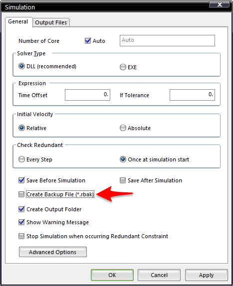 Create Backup File(*.rbak)