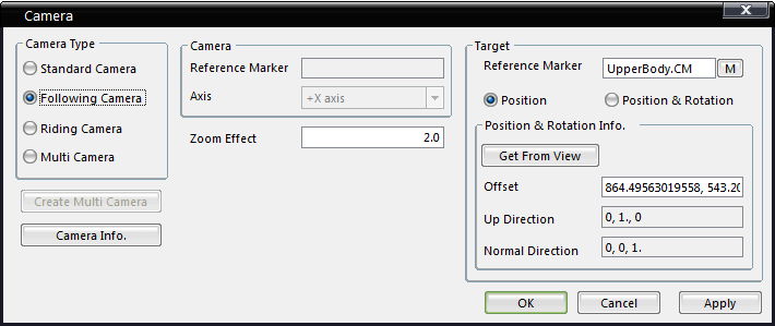 RecurDyn Animation Control  - camera