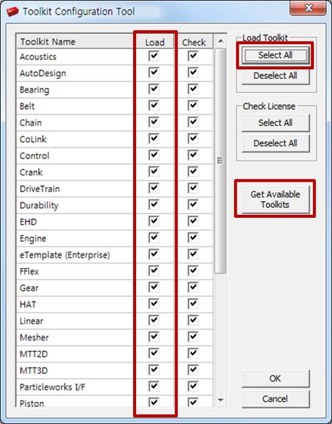 Toolkit configuration tool
