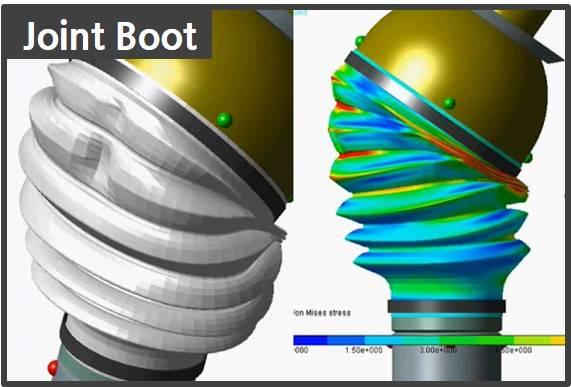Joint Boot (Self contact, Large deformation)